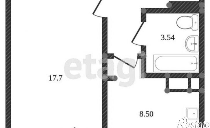 1-комн квартира Нескучный переулок, 6,  д. 6