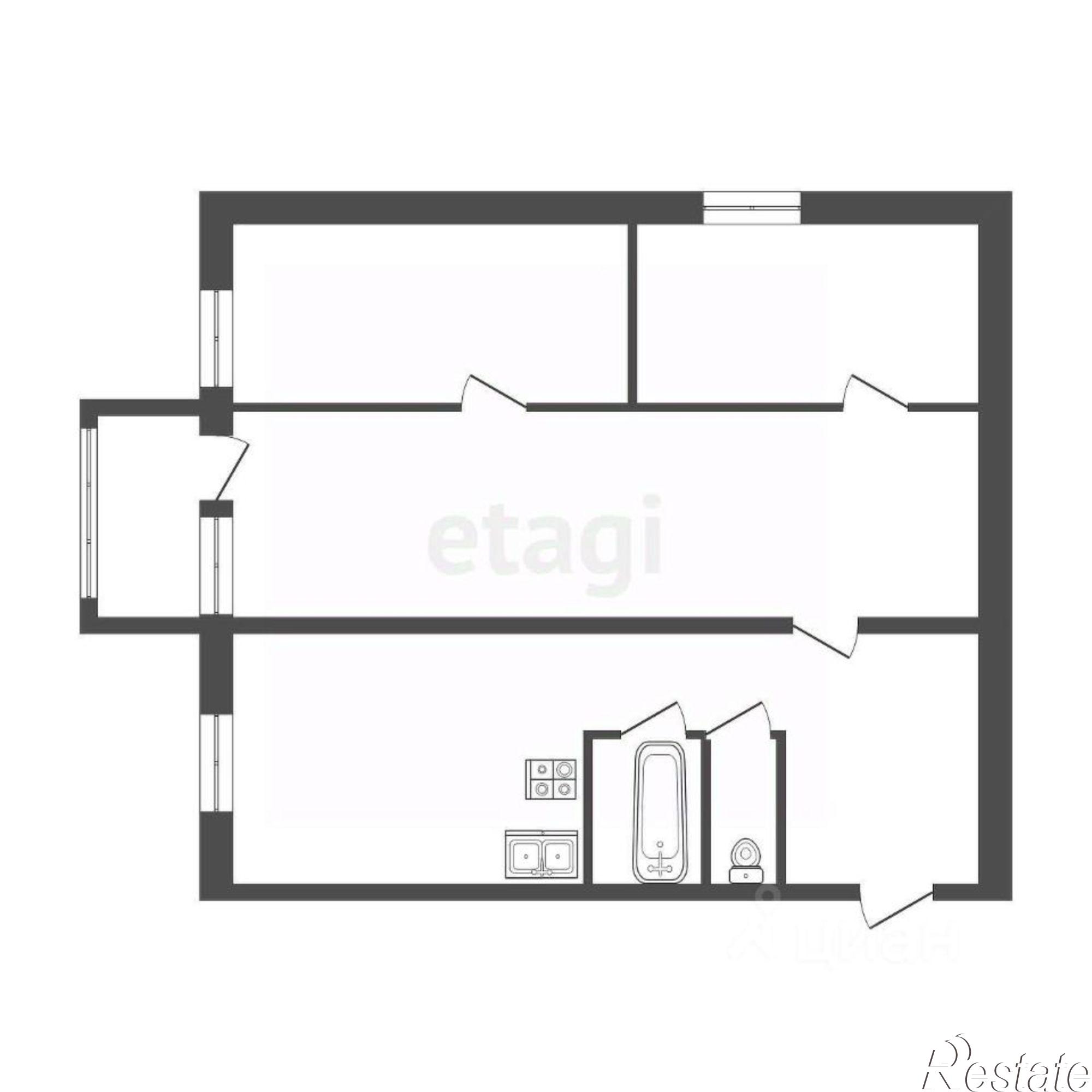 Купить квартиру за 4 100 000 рублей на Боровая улица, 16