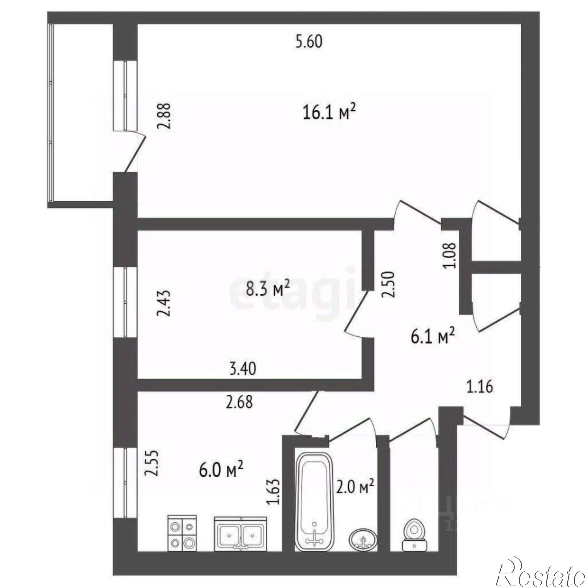 Купить квартиру за 3 400 000 рублей на улица Маяковского, 11Б