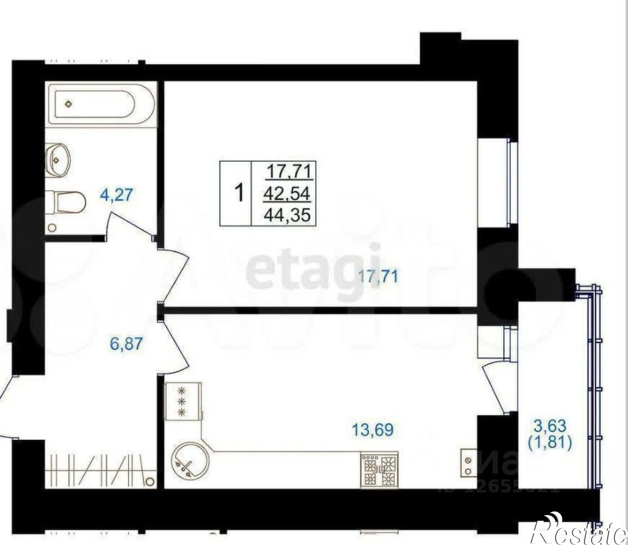 Купить квартиру за 6 200 000 рублей на улица Козуева, 71