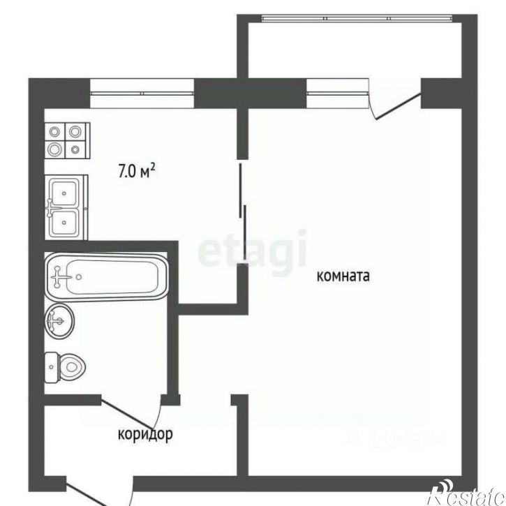 1-комн квартира Почтовая улица, 6,  д. 6