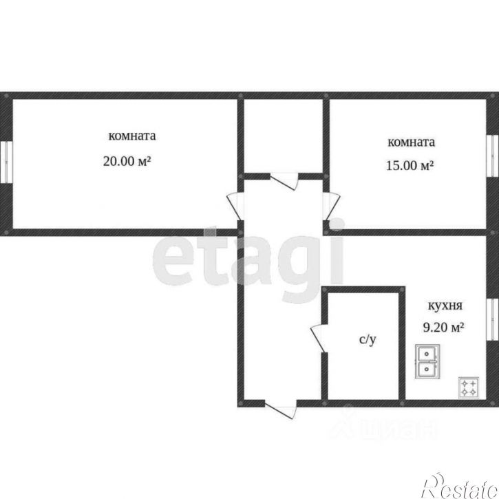 2-комн квартира городской округ Кострома