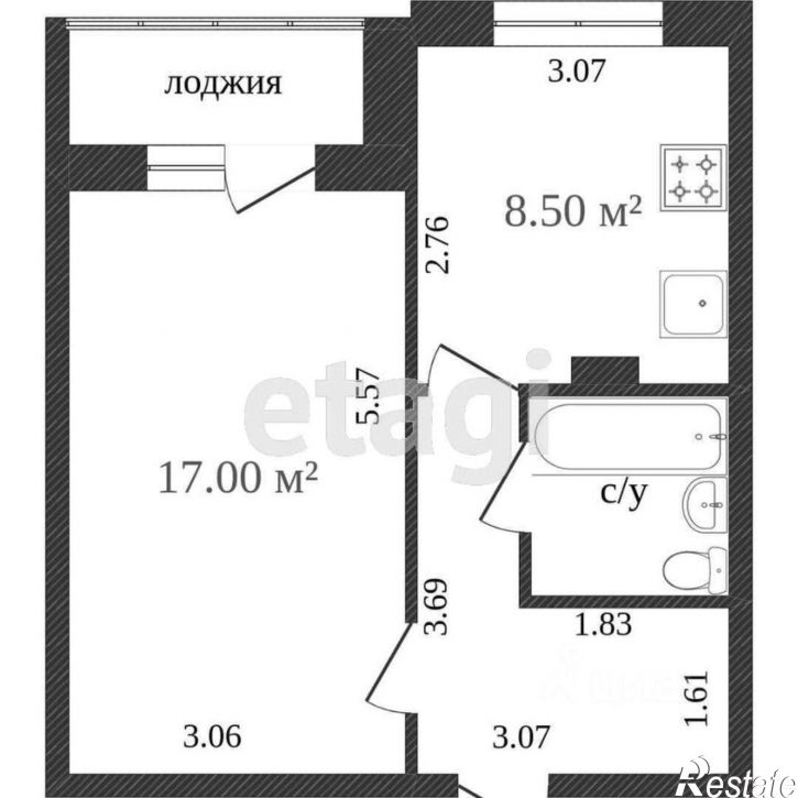 1-комн квартира городской округ Кострома
