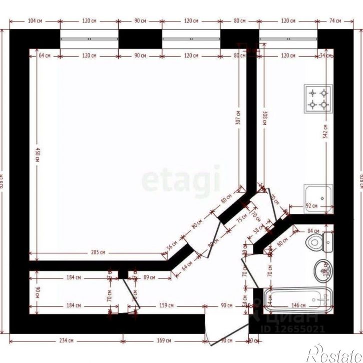 1-комн квартира городской округ Кострома