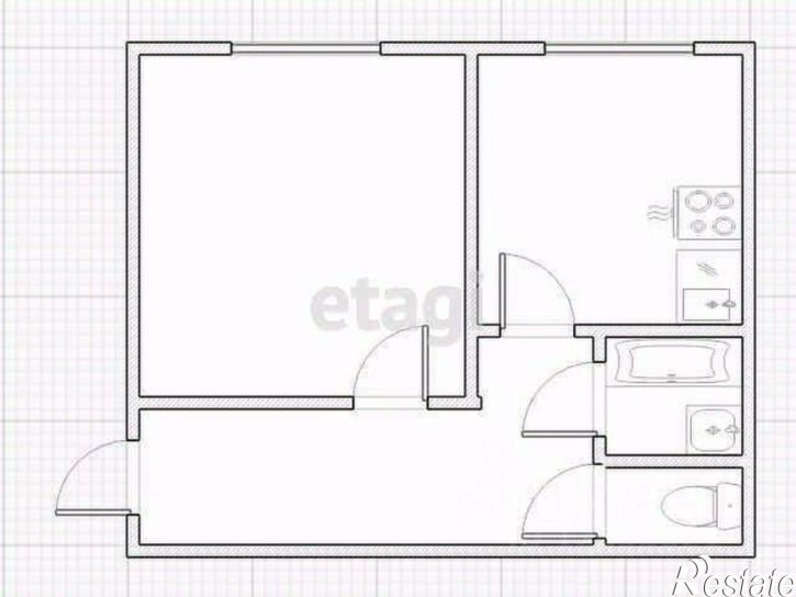 1-комн квартира улица Скворцова, 14,  д. 14