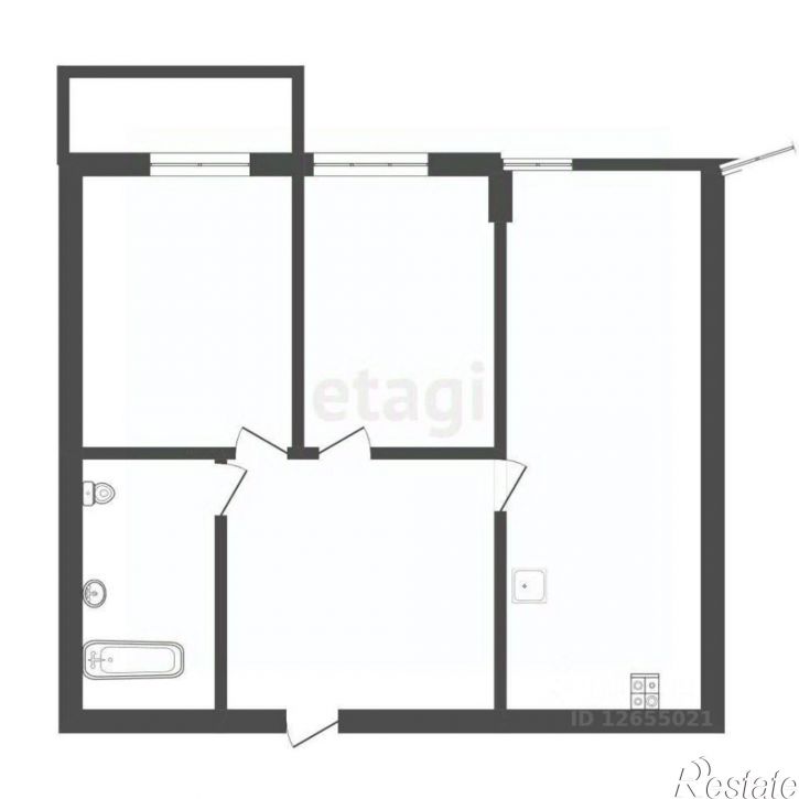 2-комн квартира 5-й квартал, 1,  д. 1