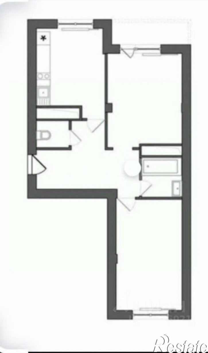 2-комн квартира Судостроительная улица, 14,  д. 14