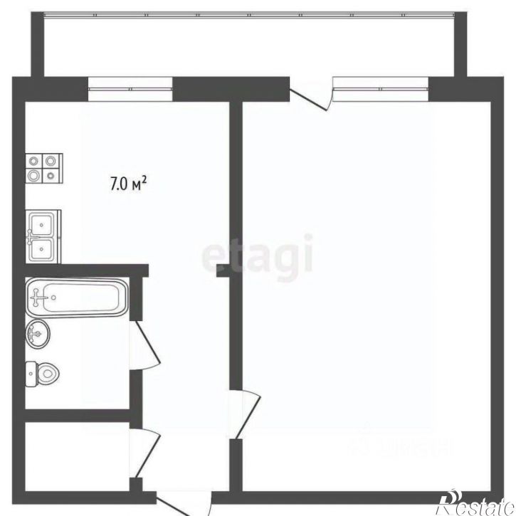 1-комн квартира Боровая улица, 30,  д. 30