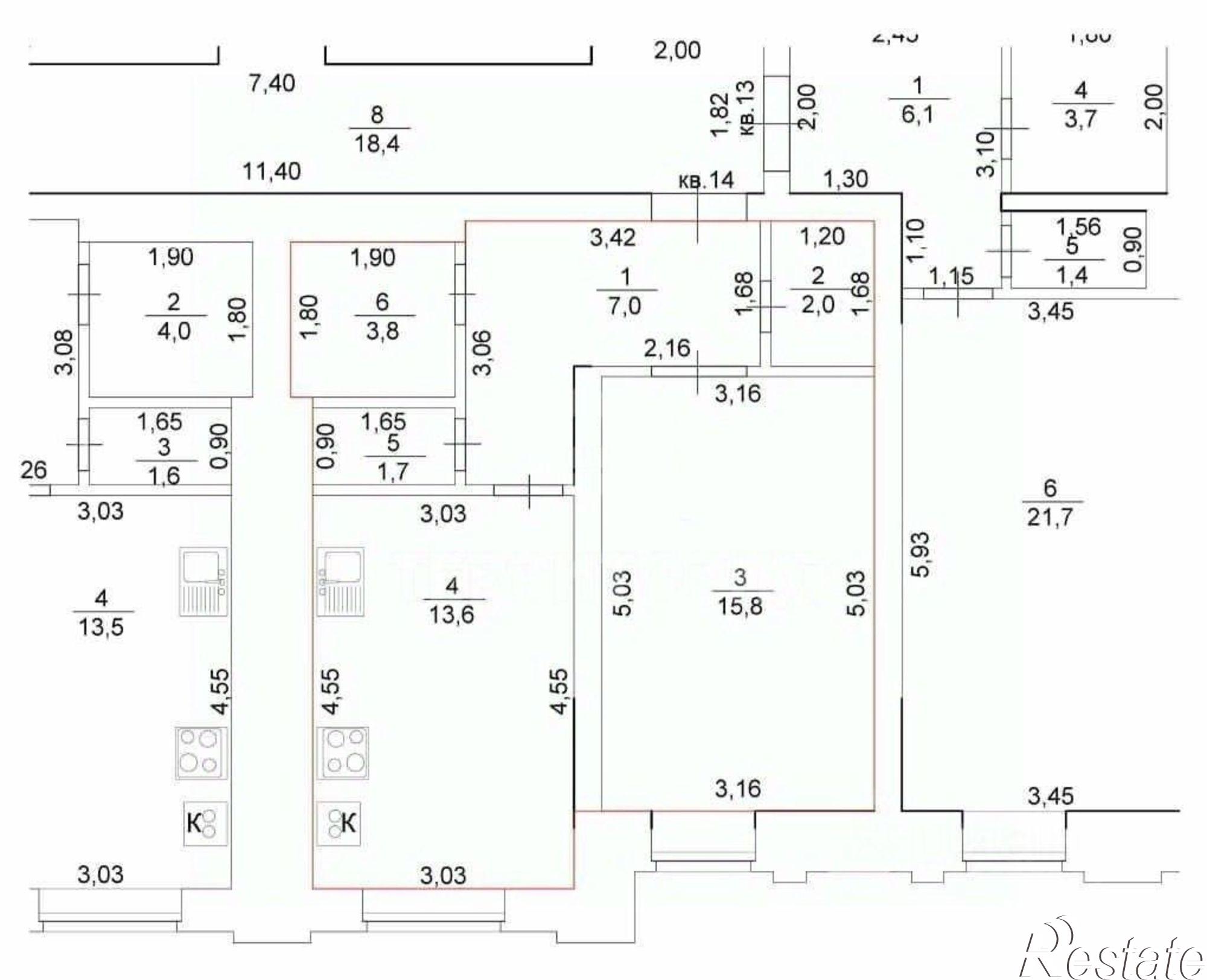 Купить квартиру за 5 270 000 рублей на Ново-Полянская улица, 1