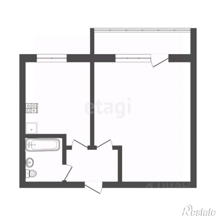 1-комн квартира Ново-Полянская улица, 11,  д. 11