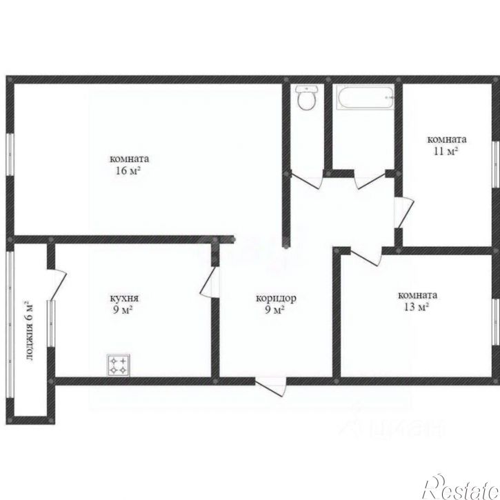 3-комн квартира Лагерная улица, 6,  д. 6