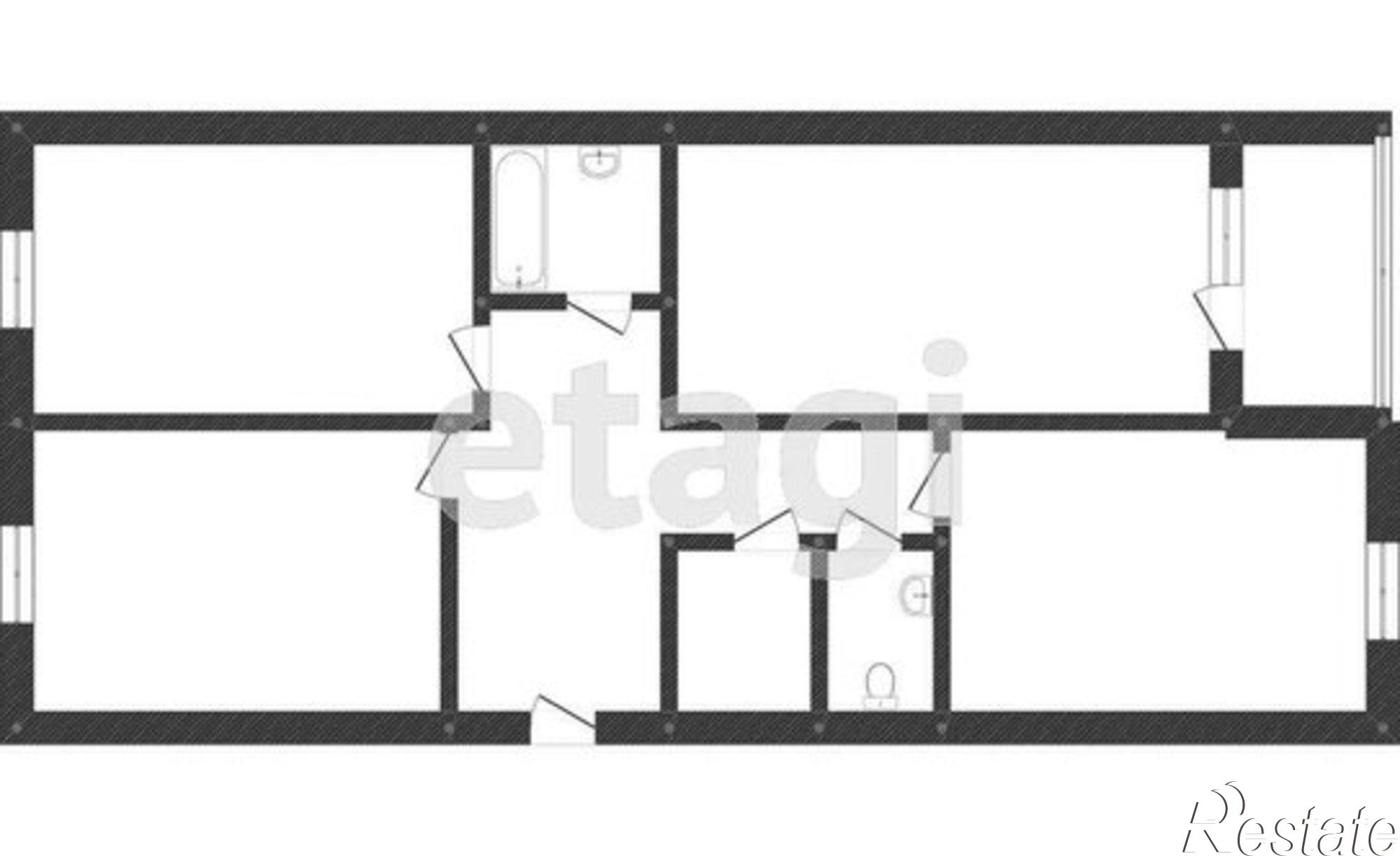 Купить квартиру за 2 450 000 рублей на Кадыевский пер, 12