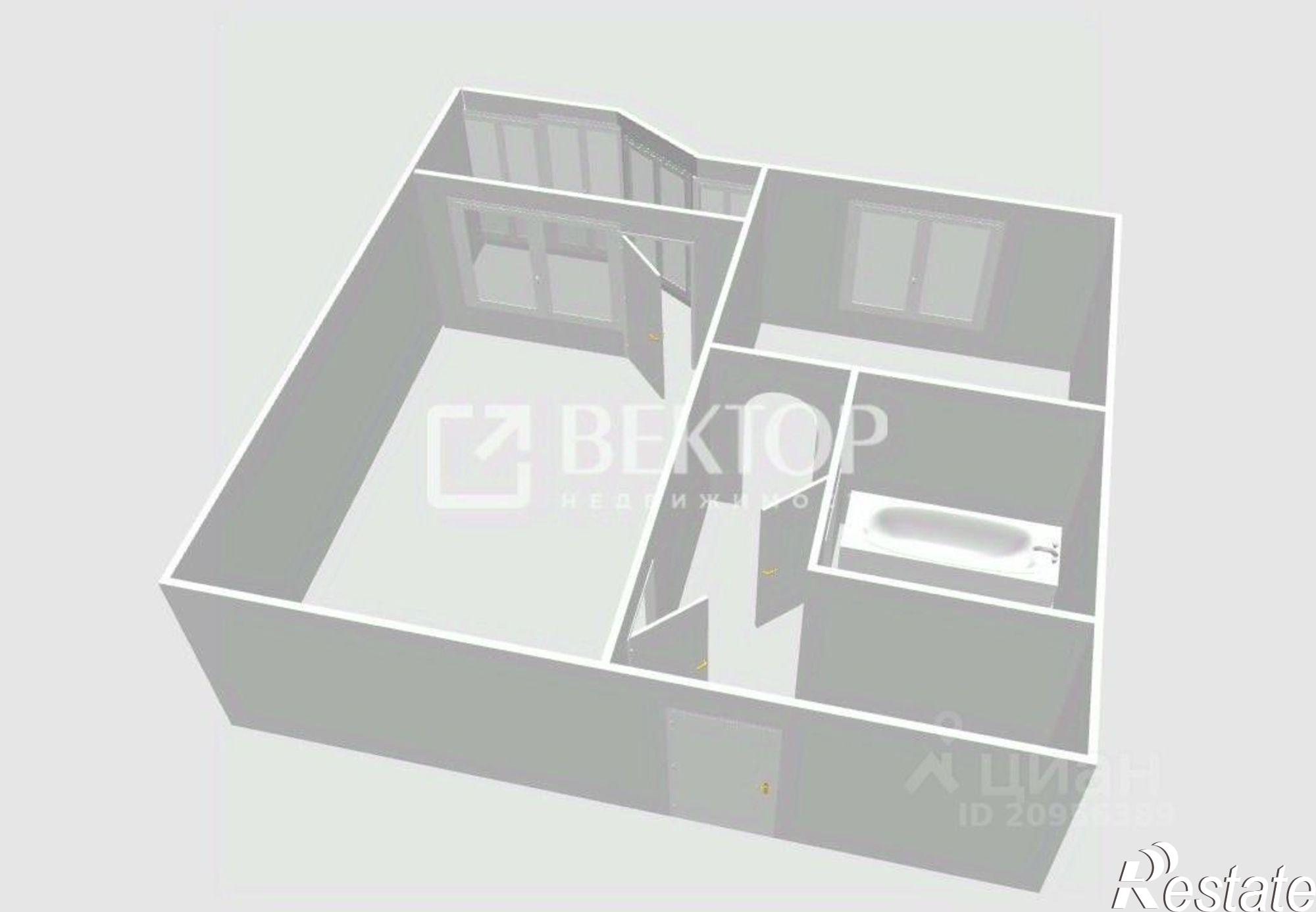 Купить квартиру за 3 995 000 рублей на Южный проезд, 3