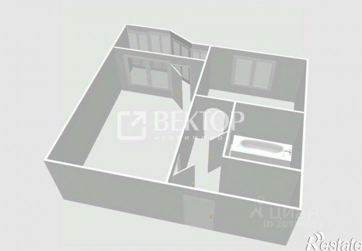 1-комн квартира Южный проезд, 3,  д. 3