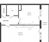 1-комн, 32кв м, этаж 2/5 Костромская улица, 84