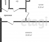 1-комн, 33кв м, этаж 2/5 ул Костромская, 84