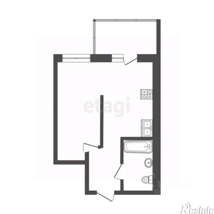 1-комн квартира мкр "Венеция", 65,  д. 65