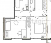 2-комн, 67кв м, этаж 8/9 улица Мира, 32