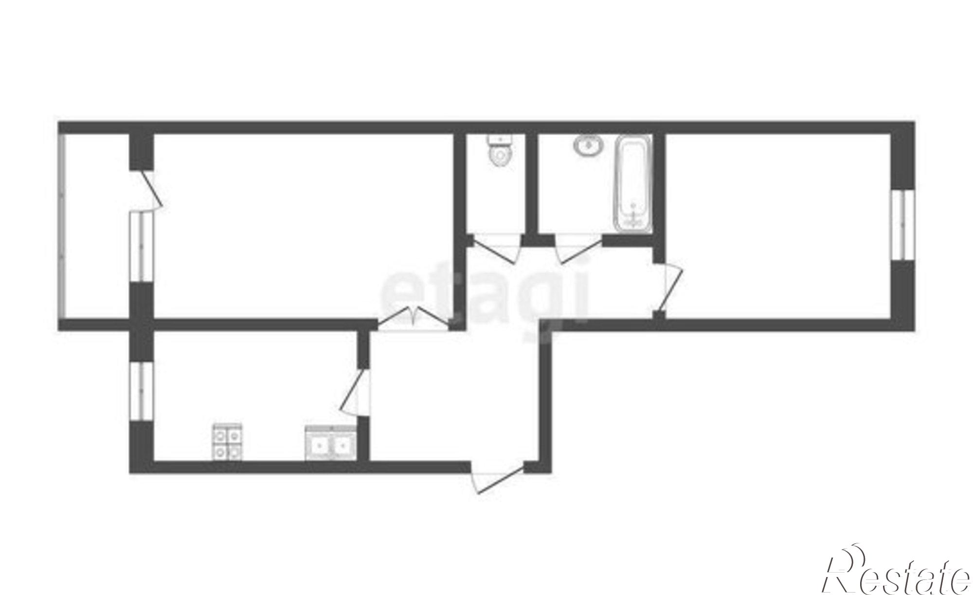 Купить квартиру за 5 200 000 рублей на Бульварная улица, 7/2