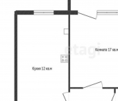 1-комн, 35кв м, этаж 2/3 Студенческий проезд, 16