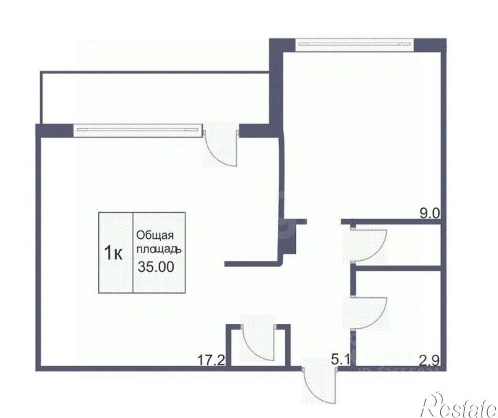 1-комн квартира ул Титова, 1а,  д. 1а