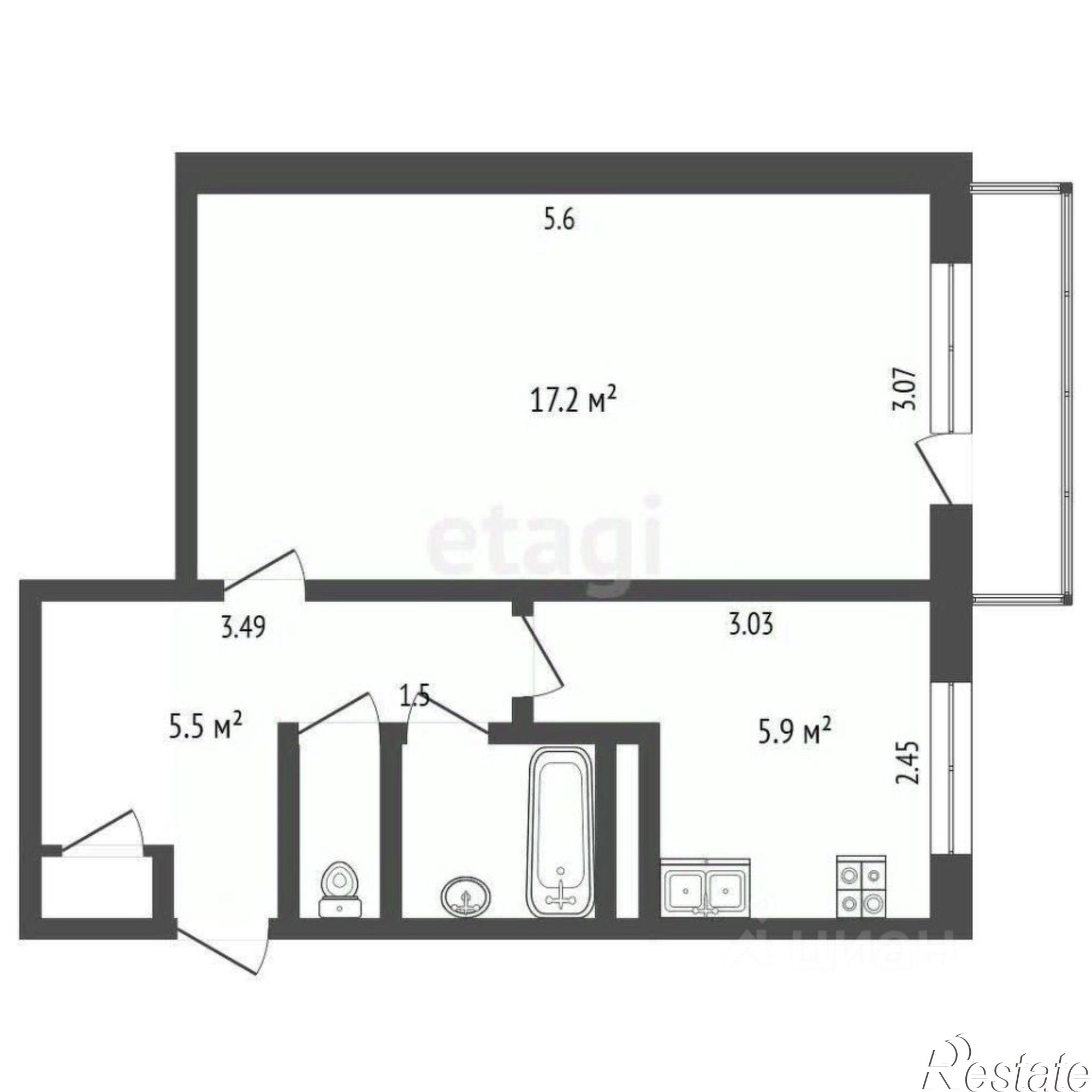 Купить квартиру за 3 000 000 рублей на Студенческий проезд, 17