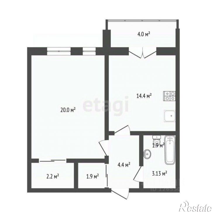 1-комн квартира ул Московская, 100А,  д. 100А