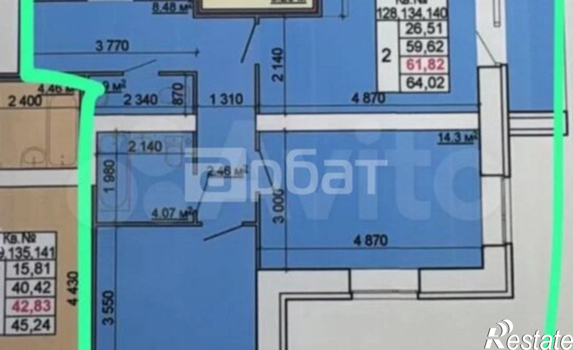 Купить квартиру за 7 100 000 рублей на ул Валентины Плетневой, 1