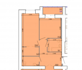 3-комн, 90 кв м, этаж 2/9 улица Валентины Плетнёвой, 1