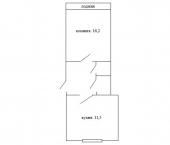 1-комн, 37кв м, этаж 3/4 Катинская улица, 4