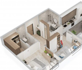 2-комн, 55 кв м, этаж 5/9 улица Машиностроителей, 35