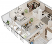 2-комн, 74 кв м, этаж 8/9 ул Машиностроителей, 37