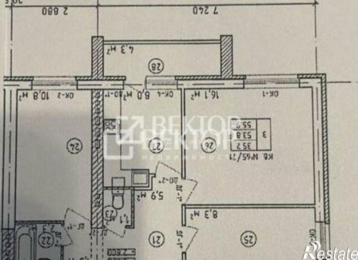 3-комн квартира мкр "Венеция", 46,  д. 46