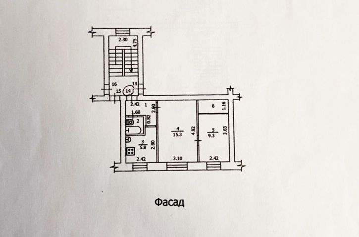 2-комн квартира Речной пр-кт, 14