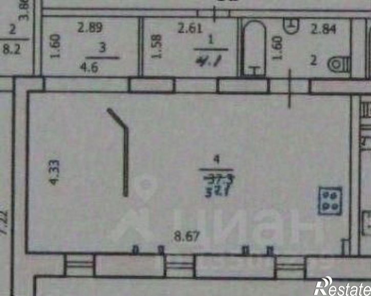 1-комн квартира Индустриальная улица, 8А,  д. 8А