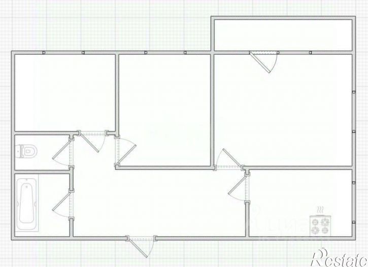 3-комн квартира Ново-Полянская улица, 3Б,  д. 3Б