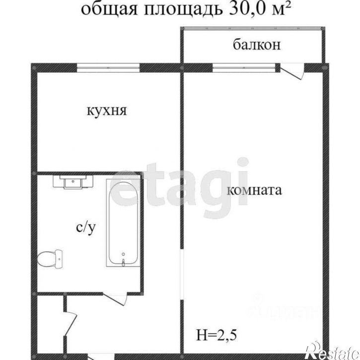 1-комн квартира ул Мясницкая, 23,  д. 23