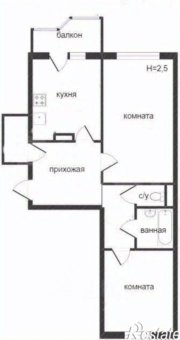 2-комн квартира ул Суслова, 5,  д. 5