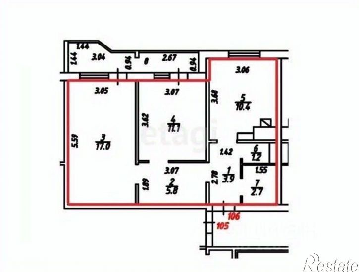 2-комн квартира Южная улица, 40,  д. 40