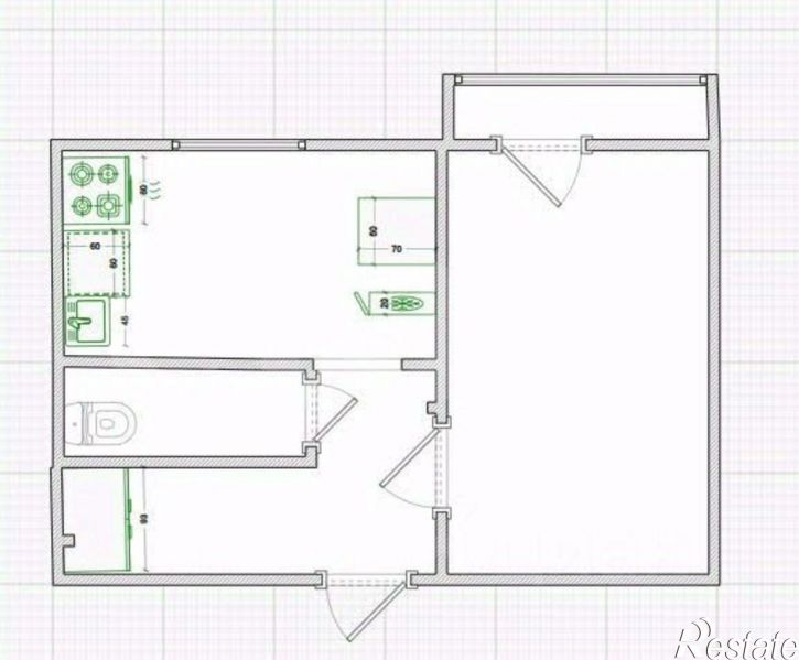 1-комн квартира ул Индустриальная, 22а,  д. 22а