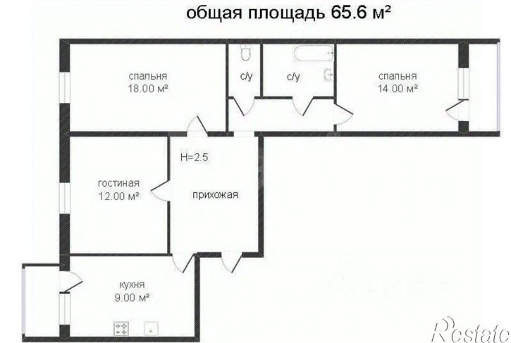 3-комн квартира мкр Давыдовский-2, 77,  д. 77