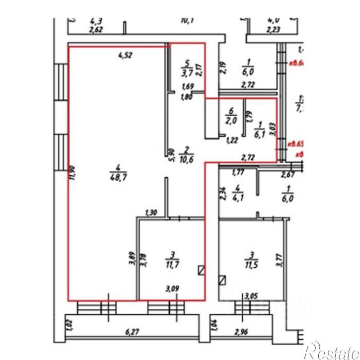 3-комн квартира в новом доме 7-й Окружной проезд, 5,  д. 5