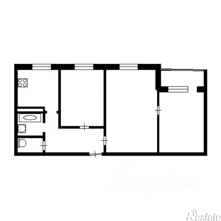 3-комн квартира Глазковский пр-д, 8,  д. 8