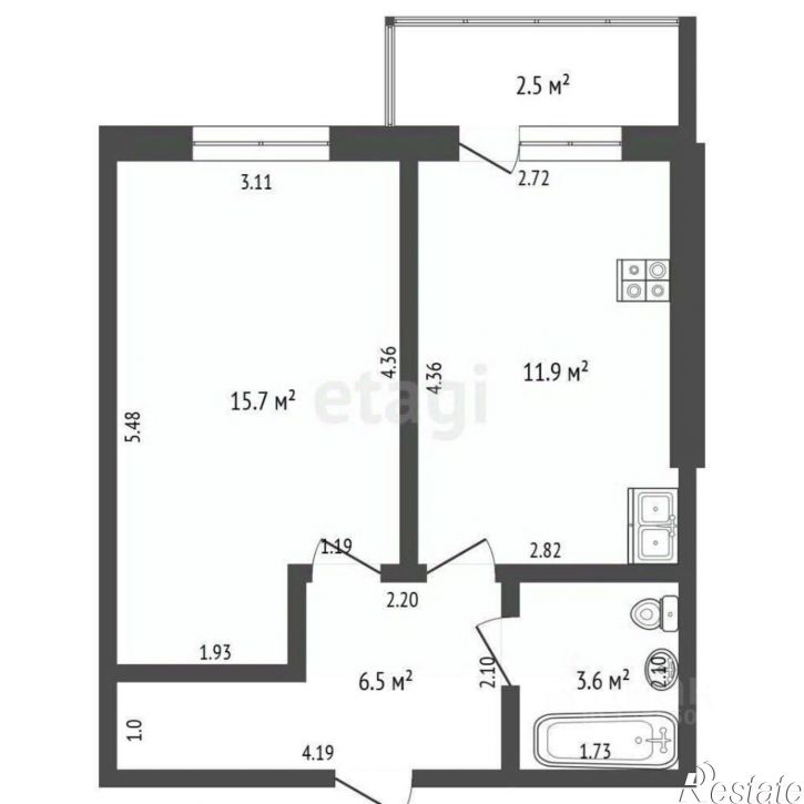 1-комн квартира ул Окружная, 51а,  д. 51а