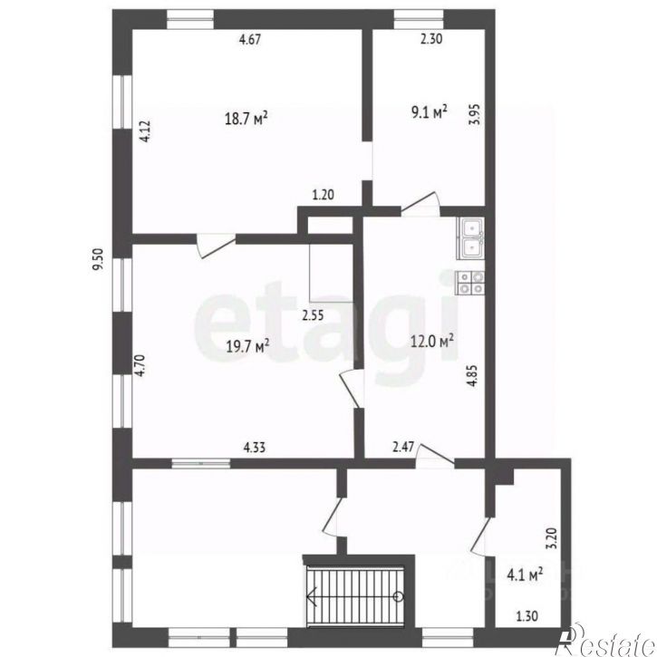 3-комн квартира улица Свердлова, 15,  д. 15