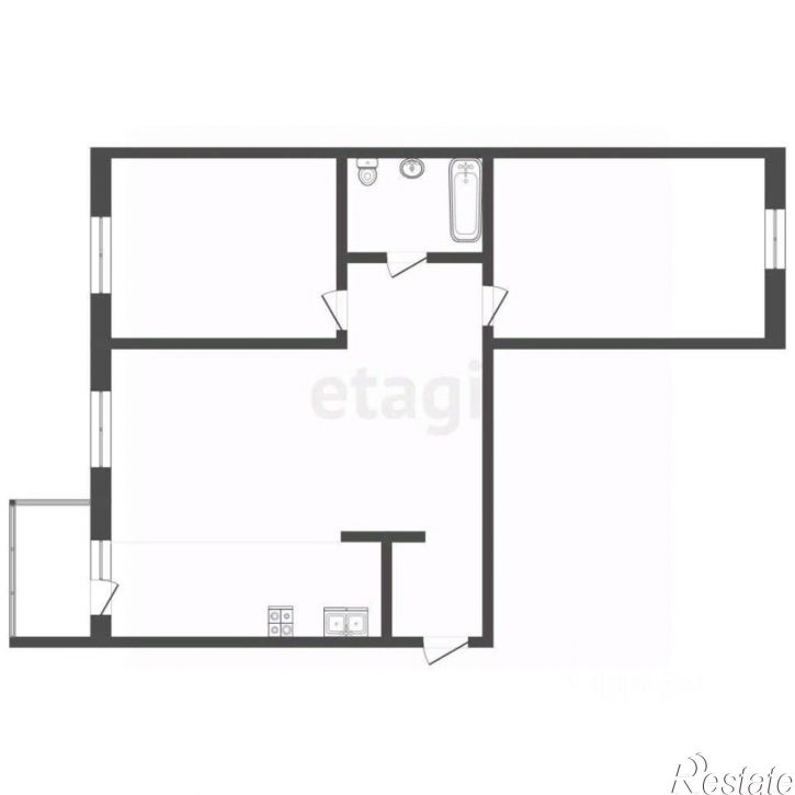 2-комн квартира улица Ленина, 160В к3,  д. 160В к3