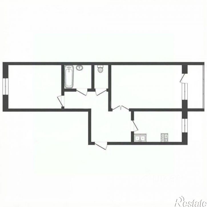 2-комн квартира Красноармейская улица, 48,  д. 48