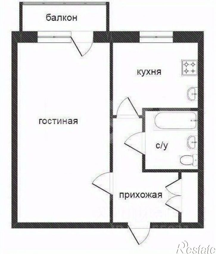 1-комн квартира Студенческий пр-д, 10,  д. 10