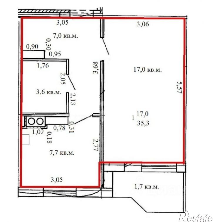 1-комн квартира ул Евгения Ермакова, 3 2,  д. 3 2,  к. 2