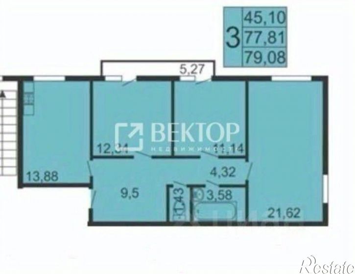 3-комн квартира Пятницкая улица, 28В к1,  д. 28В к1
